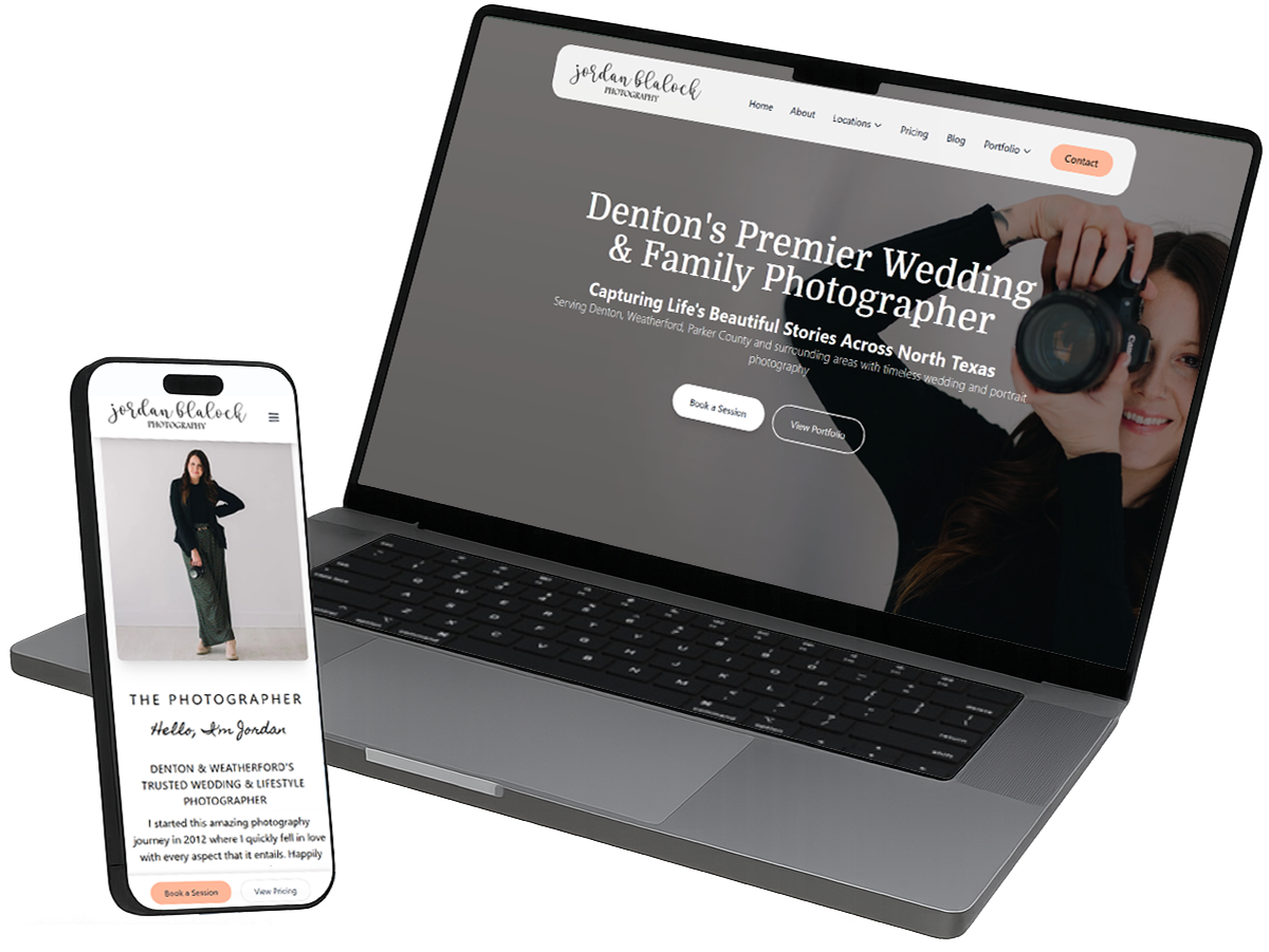 Photography business website